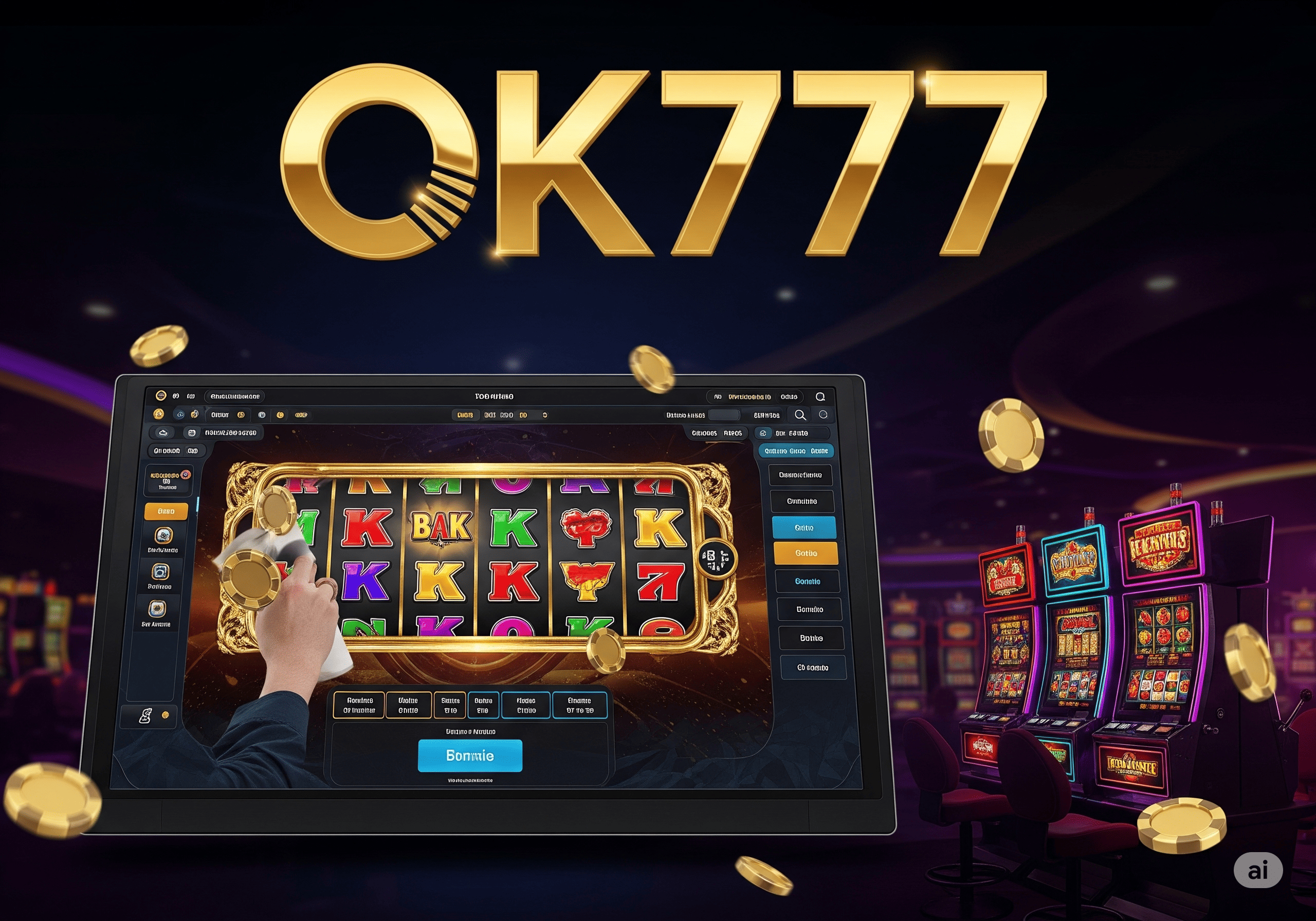 OK777-র স্লট, ডিলার, স্পোর্টস সব এক প্ল্যাটফর্মে